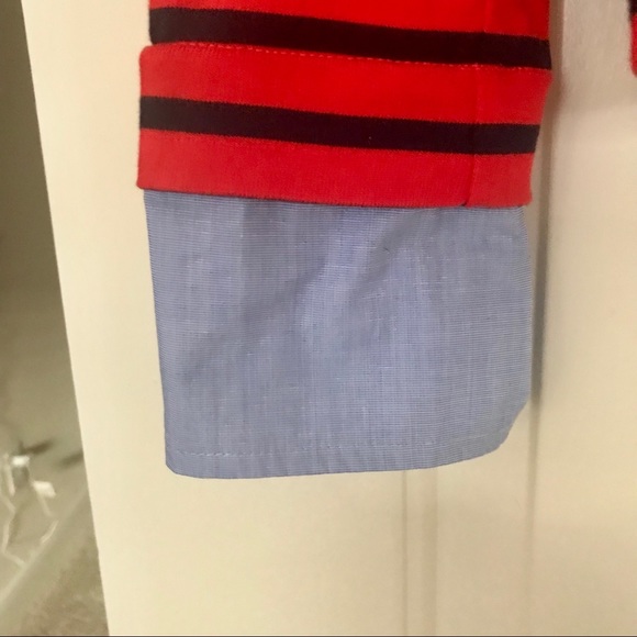 J. Crew Factory Mixed-Media Boatneck Top - Picture 2 of 5